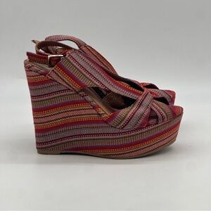 Jeffrey Campbell Mariel Wedge Sandals. Size 7.5